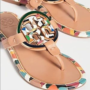 Tory Burch Enamel Miller Sandals